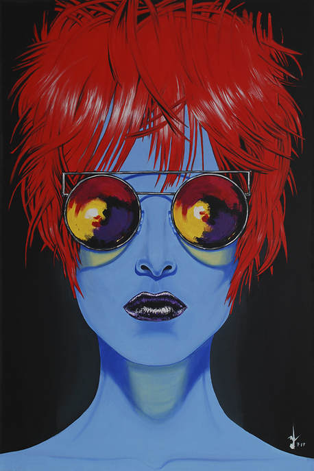 Lakshmi Mohanbabu Pearly Blue Blue skin and red hair. Variety is key. 