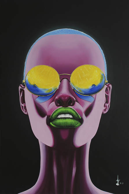 Lakshmi Mohanbabu Pink Ebony Pink is the new black and blue is the new hair Color. Change is needed. 